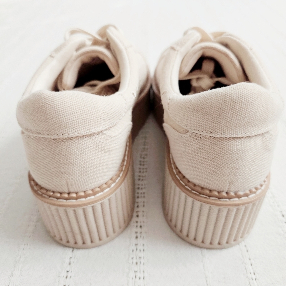 DV By Dolce Vita Canvas Eyelet Chunky Platform Lace Up Sneakers Shoes 8 Brin NEW - Picture 8 of 14